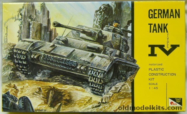 Otaki 1/45 Panzer IV German Tank Motorized With Working Gun - (Type IV), OV-22 plastic model kit